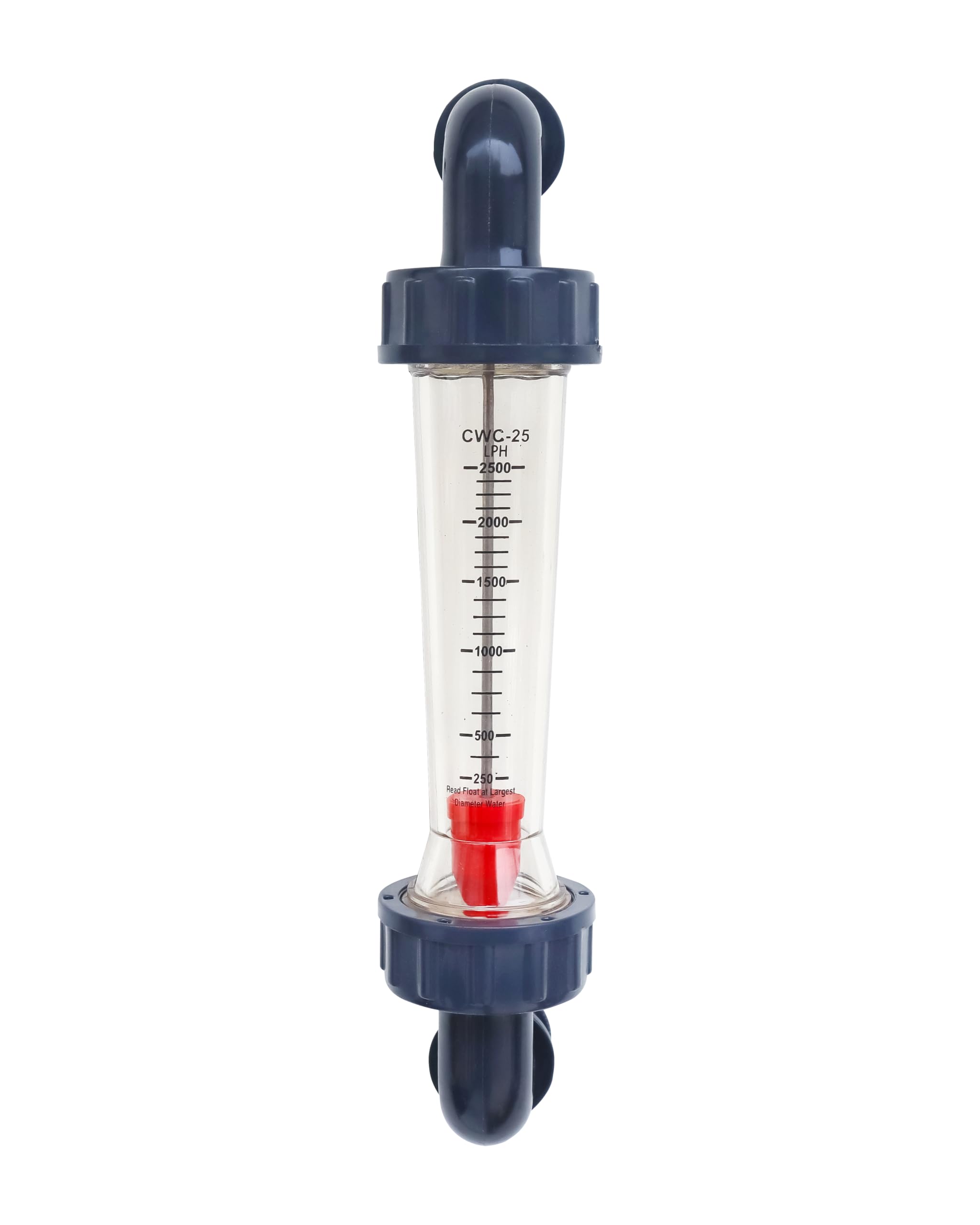 SKADIOO Rotameter 2500 LPH Flow Rate | 1" Inch in-Out | Panel Mount Flow Meter for Water Filtration, RO Plant, Laboratory Use-picture-11