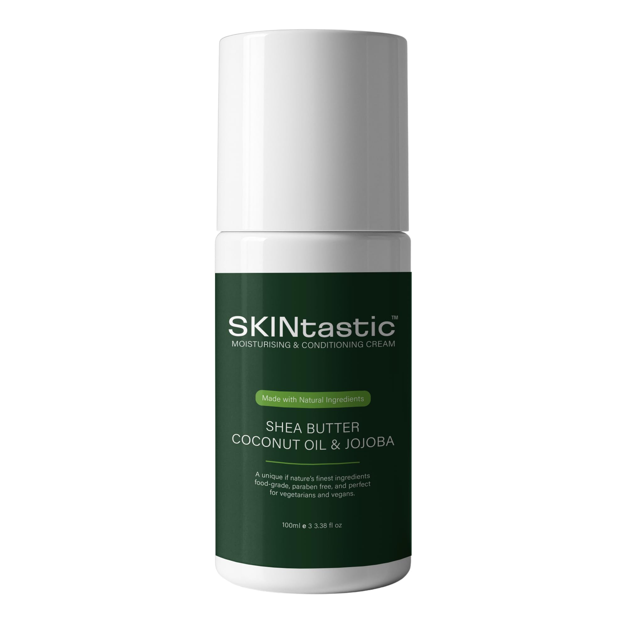 SKINtastic Facial and Body Moisturising Cream, Post-Shave Healing Cream for Men and Momen, Vegan, Paraben Free, Sulfate Free