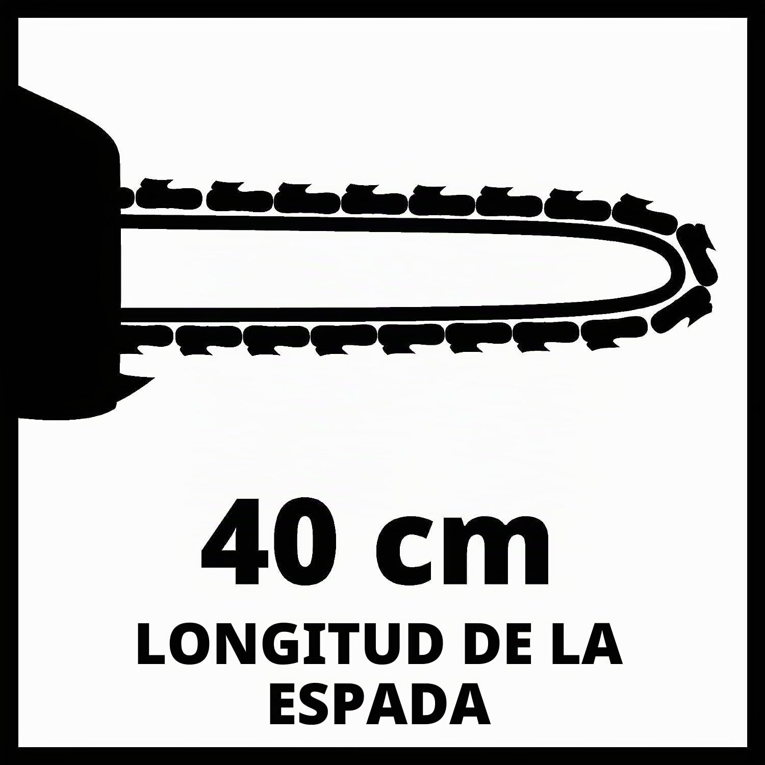 Einhell GC-PC 2040 I - Motosierra de gasolina (2000 W, longitud de corte: 39cm, velocidad de corte: 21m/s, 11500rpm, espada y cadena de calidad OREGON)(ref. 4501851)