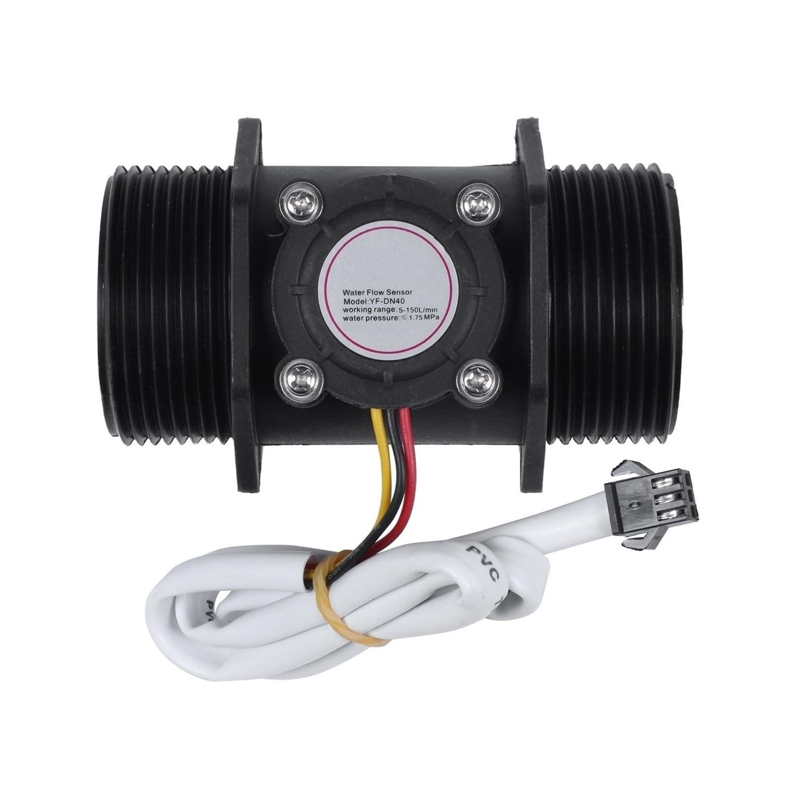 SDGBCXD flow meter, 1pcs DN40 1.5 Inch Plastic Flowmeter Water Flow Control Sensor 5~150L/Min