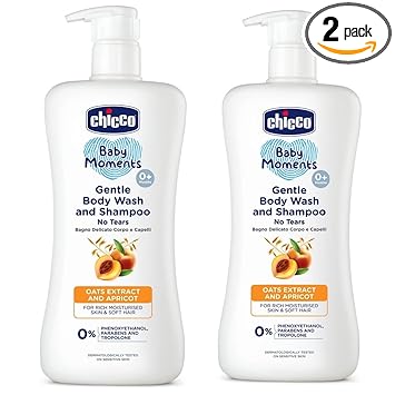 Chicco Gentle Body Wash and Shampoo 500ml (Pack of 2) (500 ml, Pack of 2)