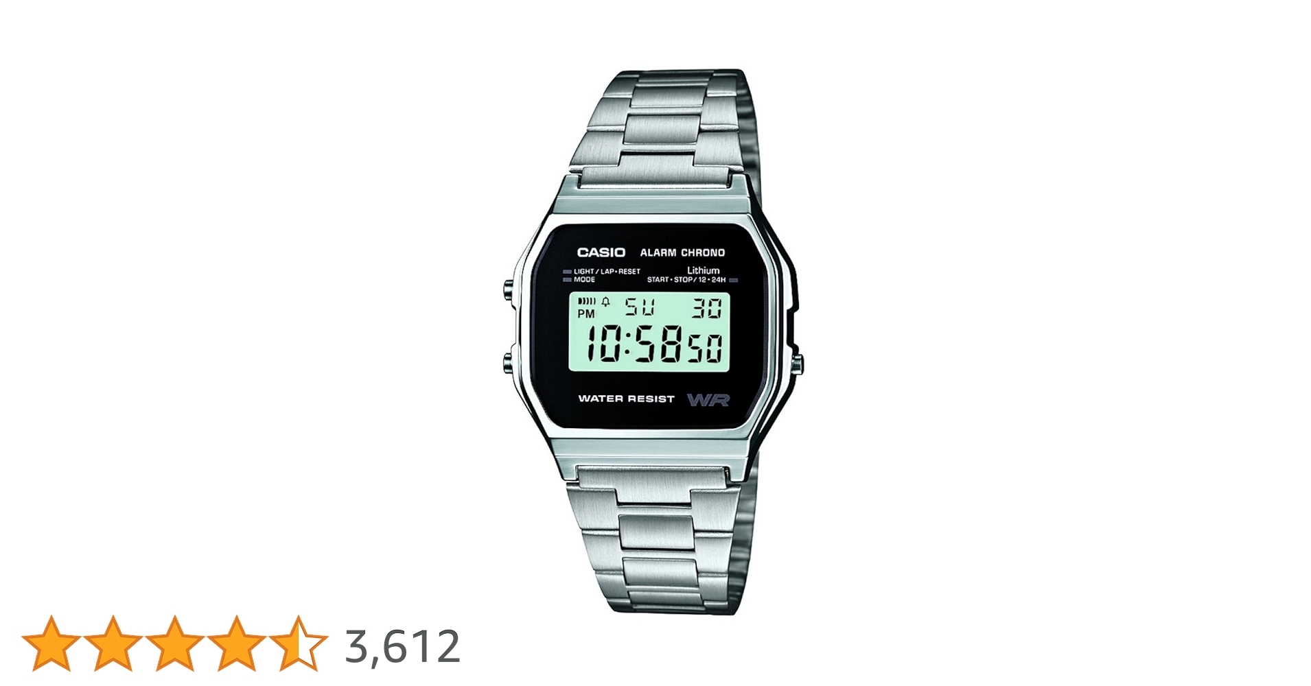 Amazon.co.jp: Casio Retro A158WEA-1EF Herren Mens Unisex Uhr Watch
