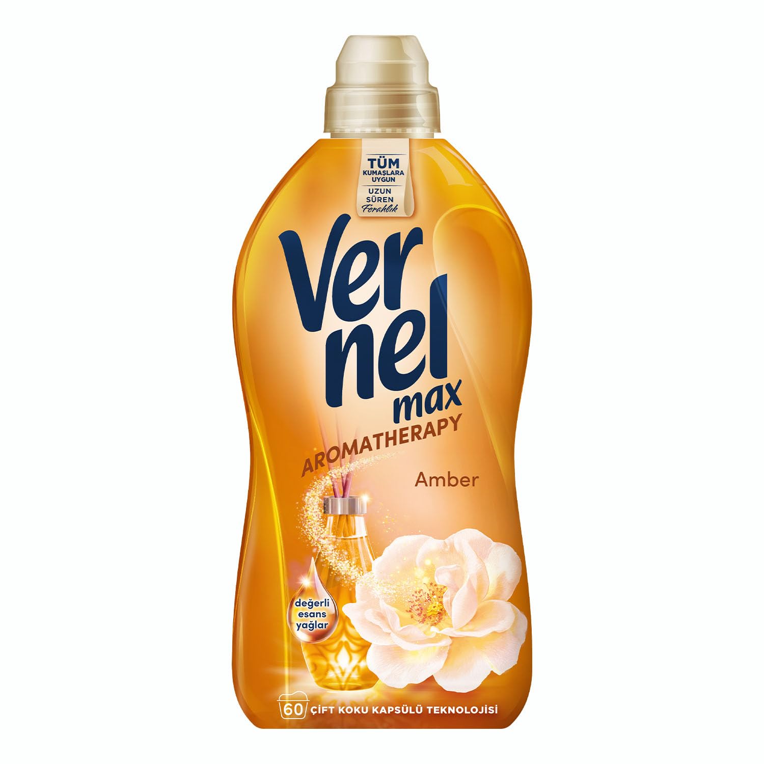 Vernel Max Amber Kokulu 60 Yıkama Konsantre Çamaşır Yumuşatıcısı (1 x 1440 mL)