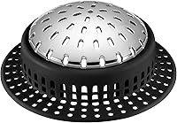 Vista 1 de Atrapapelos para Desagüe de Ducha, Cubierta para Desagüe de Ducha, Atrapapelos para Desagüe de Bañera para Desagües Pop-Up y Regulares