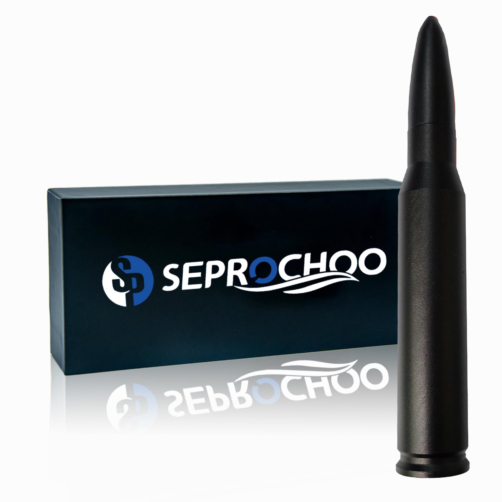 Car Truck Bullet Antenna 50 Cal Bullet Antenna Truck Accessories Universal Replacement for GMC Sierra 1500 Chevy Dodge Ram Silverado 1500 2500 3500