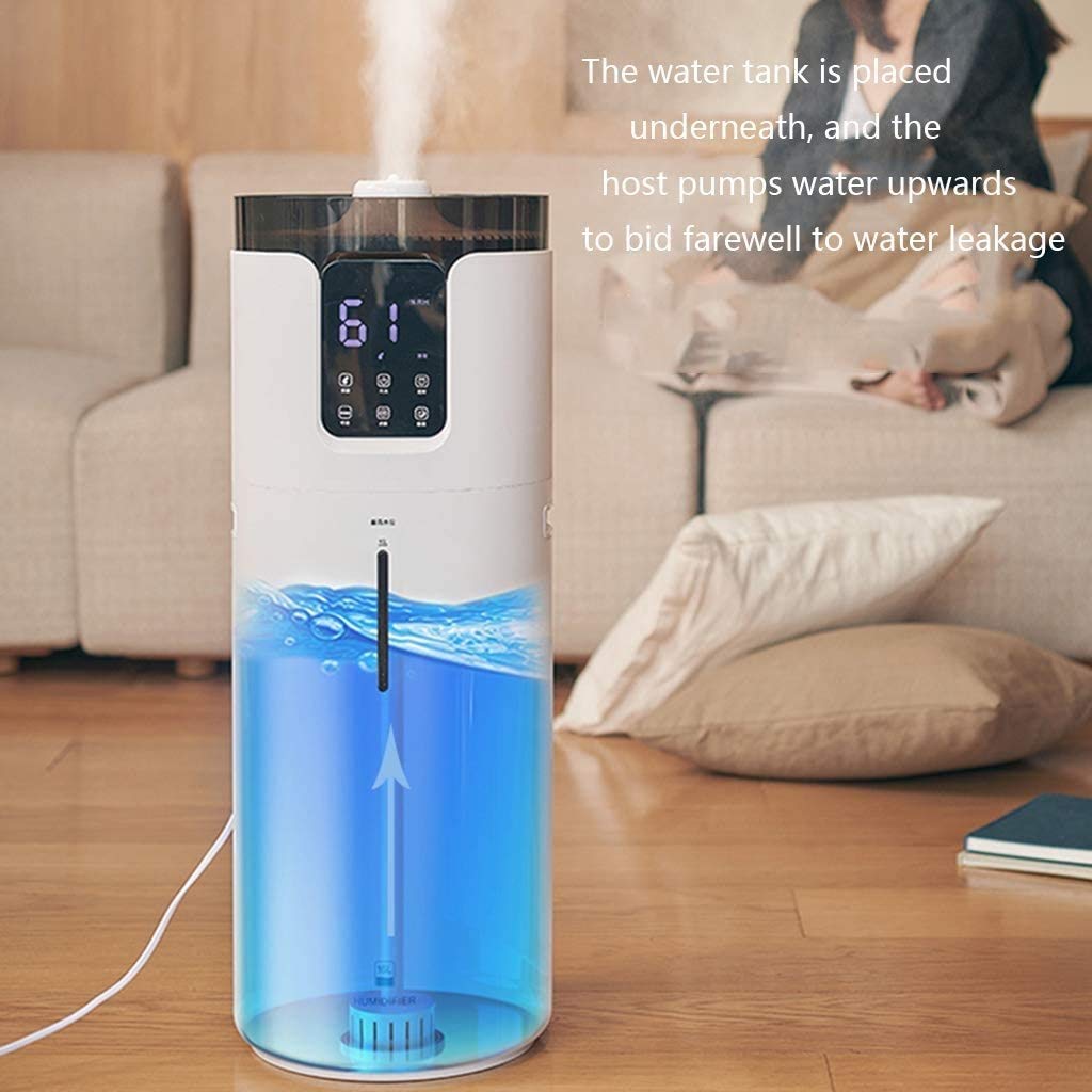 Nawilżacz powietrza Cool Mist, ultradźwiękowe nawilżacze powietrza do sypialni i domu dla dzieci, 16-litrowy duży nawilżacz z górnym napełnianiem i wyświe(