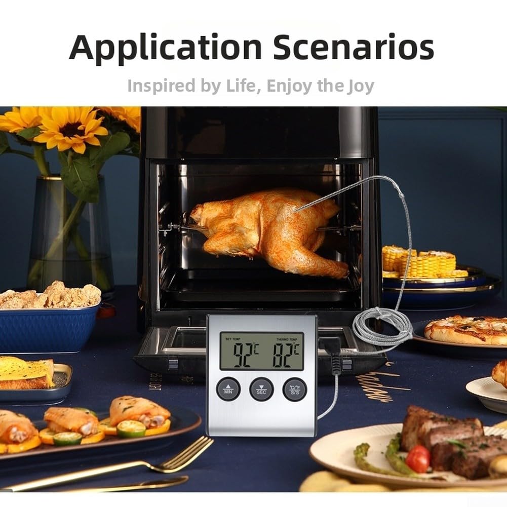 Termómetro Carne Sonda para acero Inoxidable 13cm para preciso