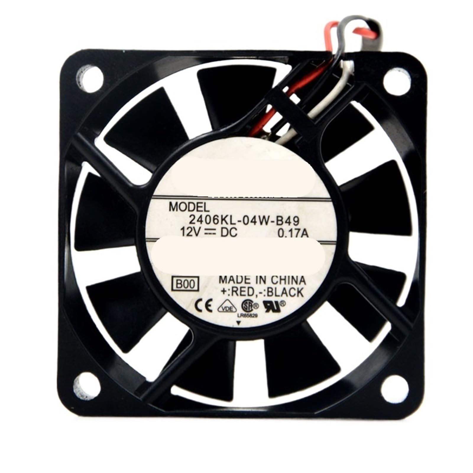 JJKKOZVQF 2406KL-04W-B40/B49 12V 0.17A double ball 6CM 6015 chassis cooling fan(B40 2 wire)