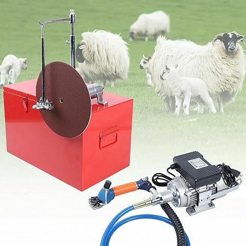 DNYSYSJ Cizalla eléctrica de ovejas, 110 V 360 ° rotar tijeras de podar para cabras granja girar máquina eléctrica de lana máquina eléctrica de