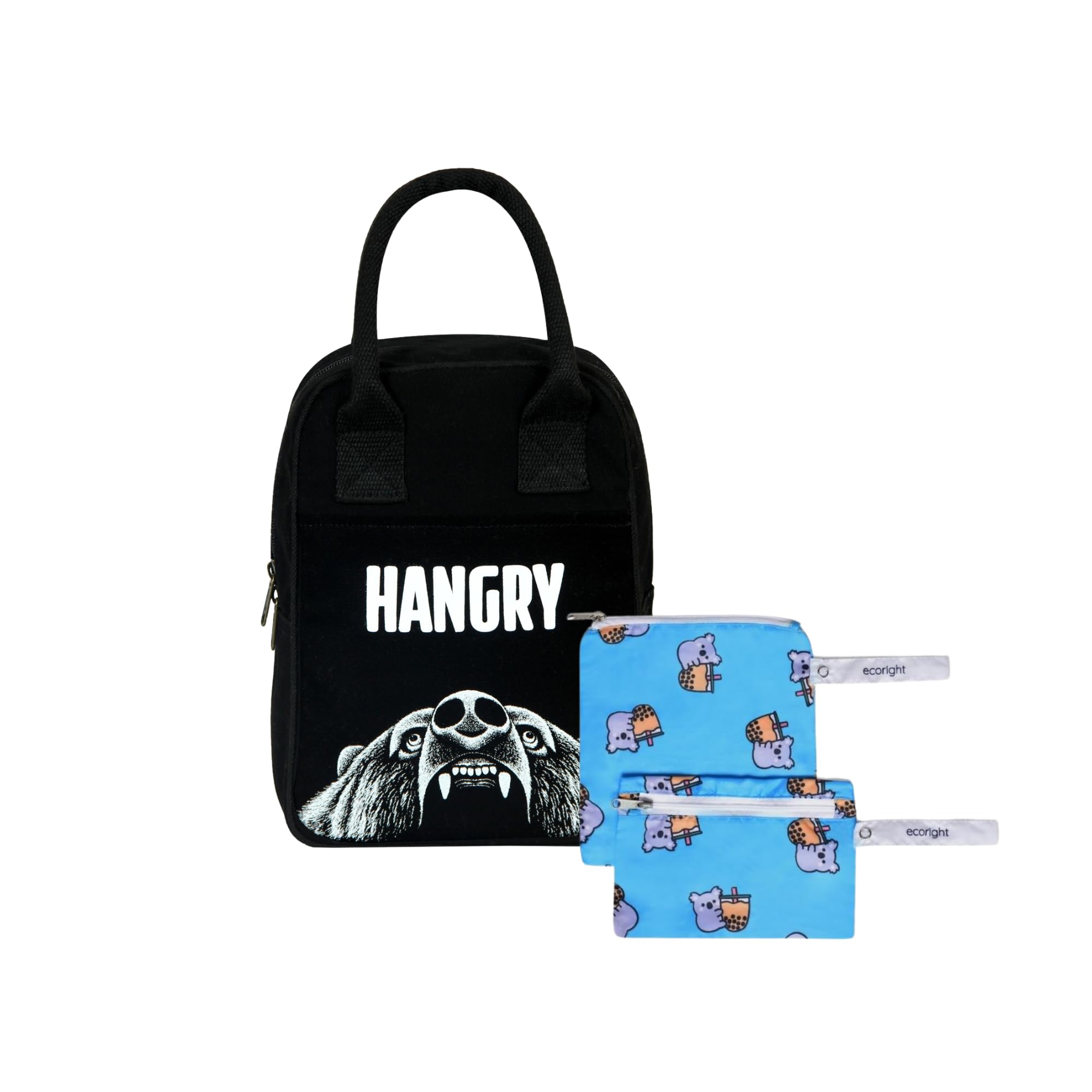 Eco Right Lunch Bags for Office Women & Men, Insulated Lunch Bag for Kids, Tiffin Bag with Bottle Holder, Carry Handle & Pocket