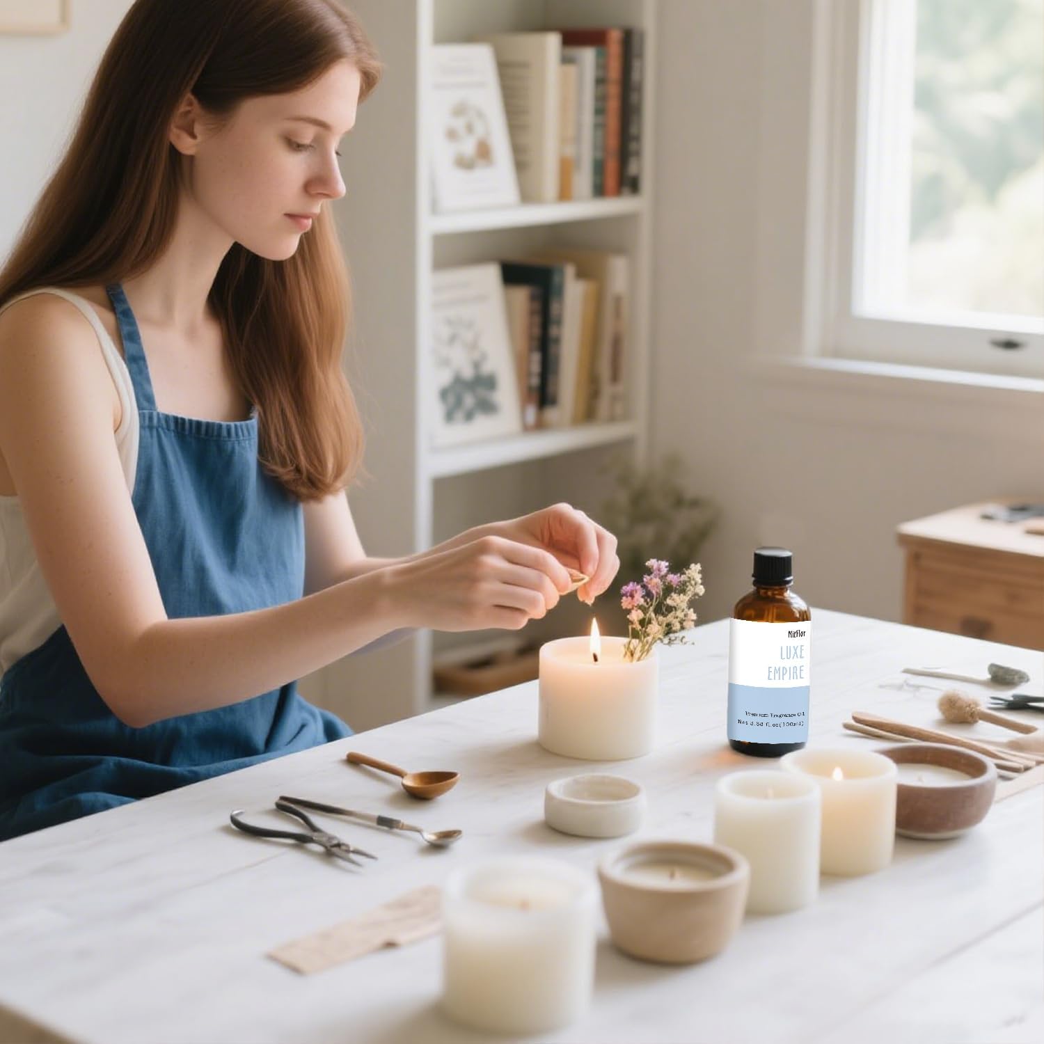 Luxe Empire Fragrance Oil, MitFlor 100ml Single Scented Essential Diffuser Oil, Premium Fragrance Oil for Soap & Candle Making, Home Diffusing, Perfume, Beard Oil and More, Men's Cologne Scent Gift