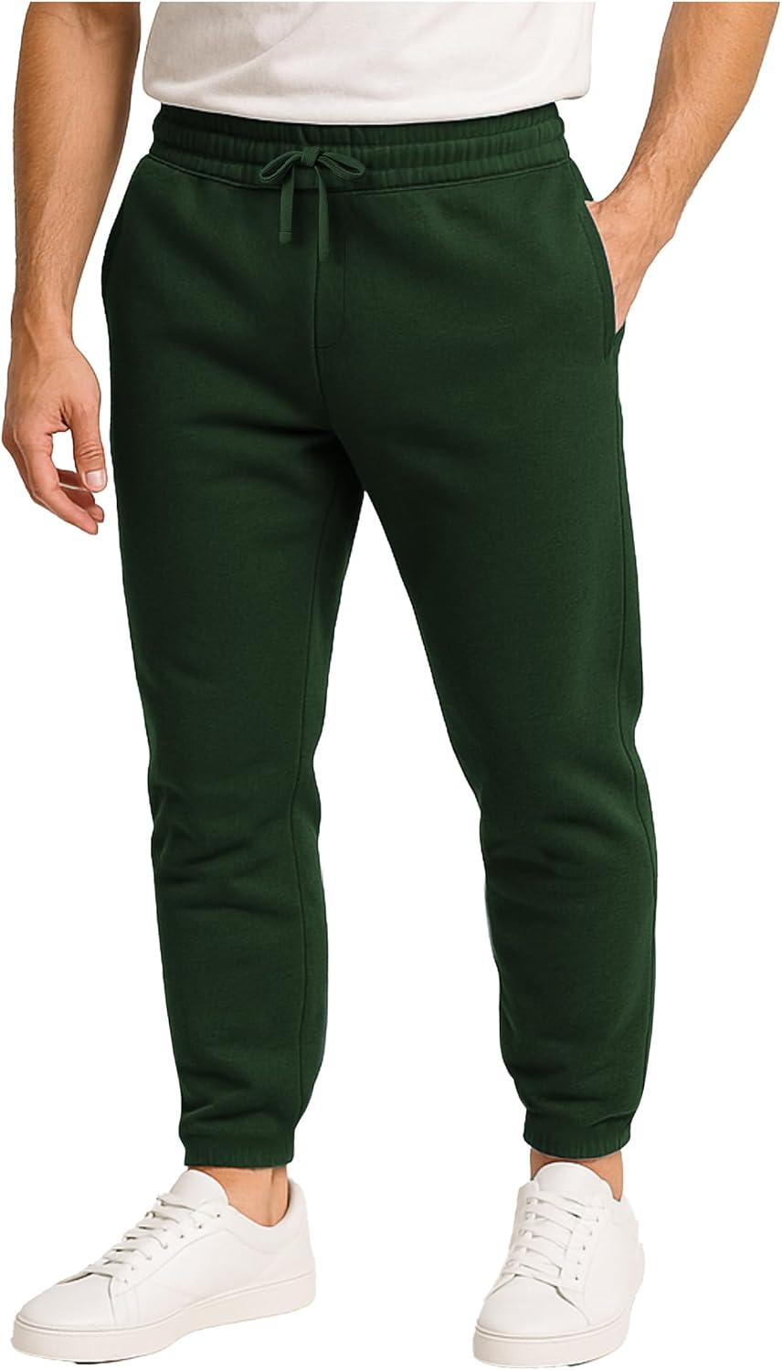 AMERICAN HEAVEN Men's Fleece Jogger | 3 Pocket All Season Athletic Workout Sweat Pants