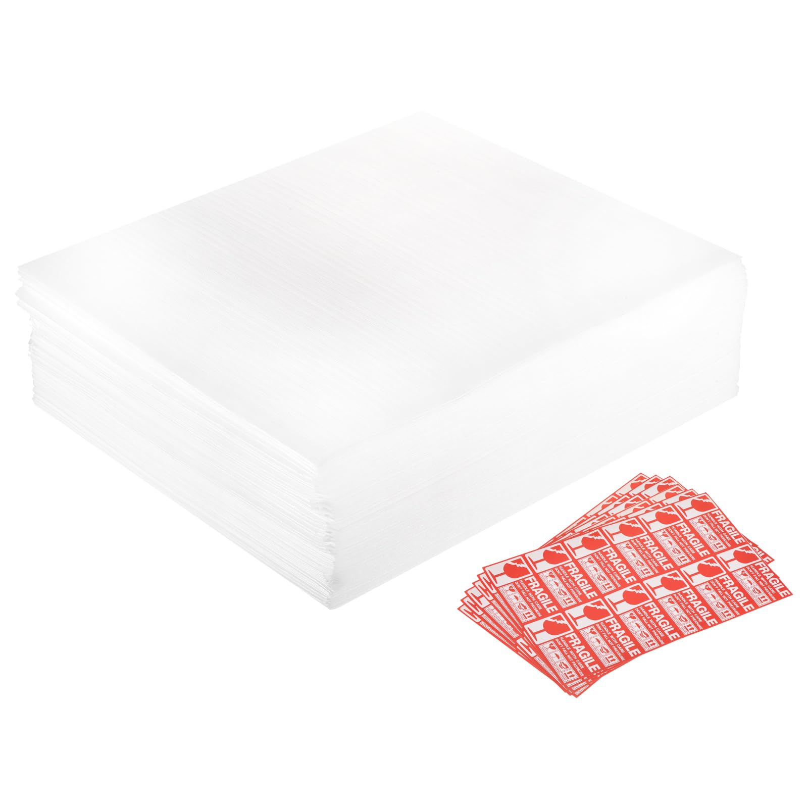 QUARKZMAN 100pcs Poches d'emballage en mousse 11x11.8 Pouces pour vaisselle