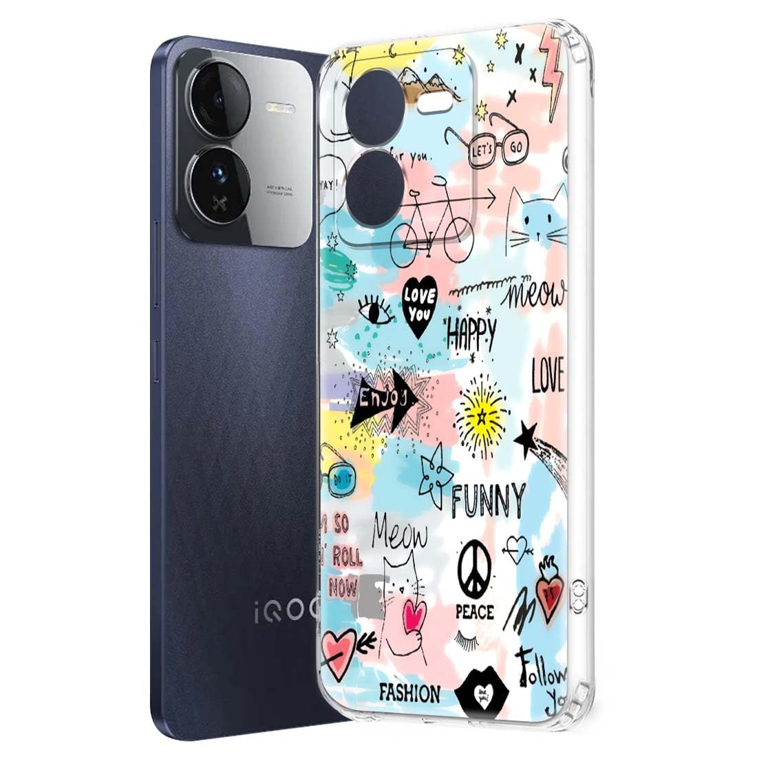 Fashionury Back Cover for iQOO Z9 5G Designer | Printed|Transparent |Flexible| Silicon -D0126 (B0CZ4B3XVS) Amazon Price History, Amazon Price Tracker