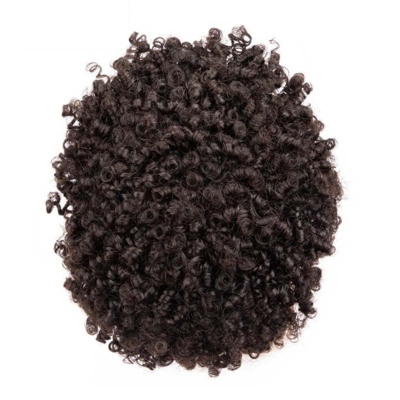 Toupet Afro pour hommes noirs en cheveux naturels et base peau mince 8x10