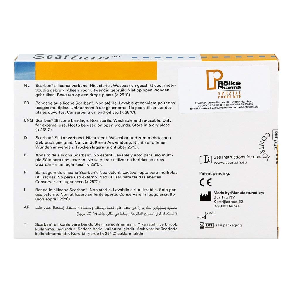 SCARBAN Light Silikonverband 5x7,5 cm 2 St