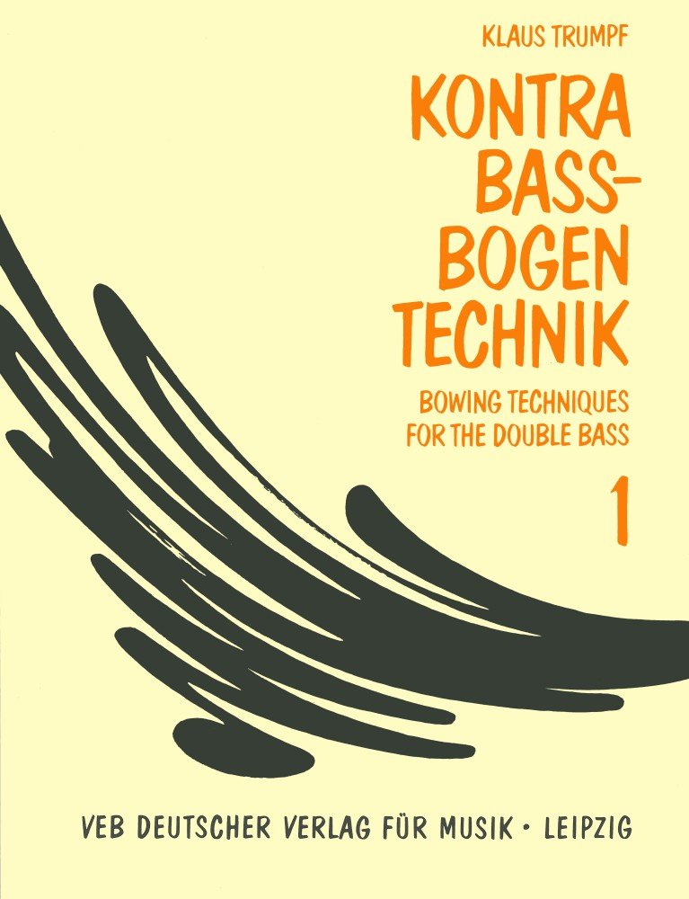 Partitions classique EDITION BREITKOPF TRUMPF KLAUS - KOMPENDIUM DER KONTRABASS-BOGENTECHNIK 1 - DOUBLE BASS Contrebasse