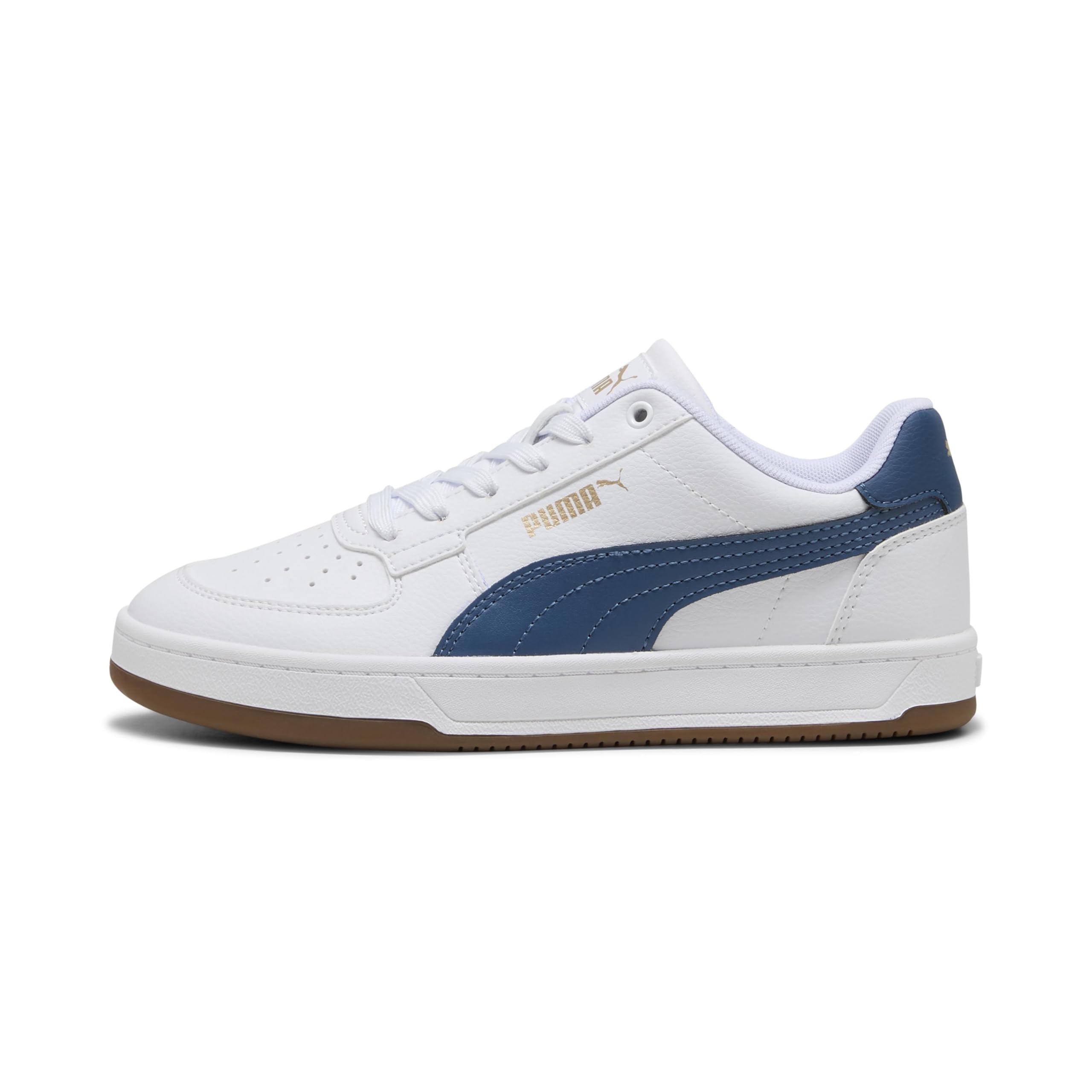 Puma Unisex Kinder Caven 2.0 Jr Sneaker, Puma White Dark Indigo Gum, 35.5 EU