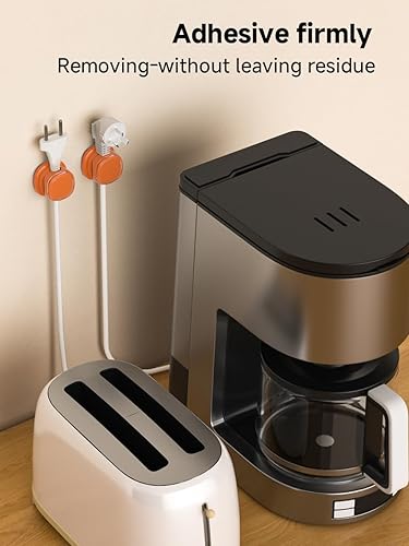 Miniatura 6 de Clips magnéticos para cables, soporte ajustable para cables, organizador adhesivo para cables para hogar, oficina, escritorio, teléfono, PC, coche,