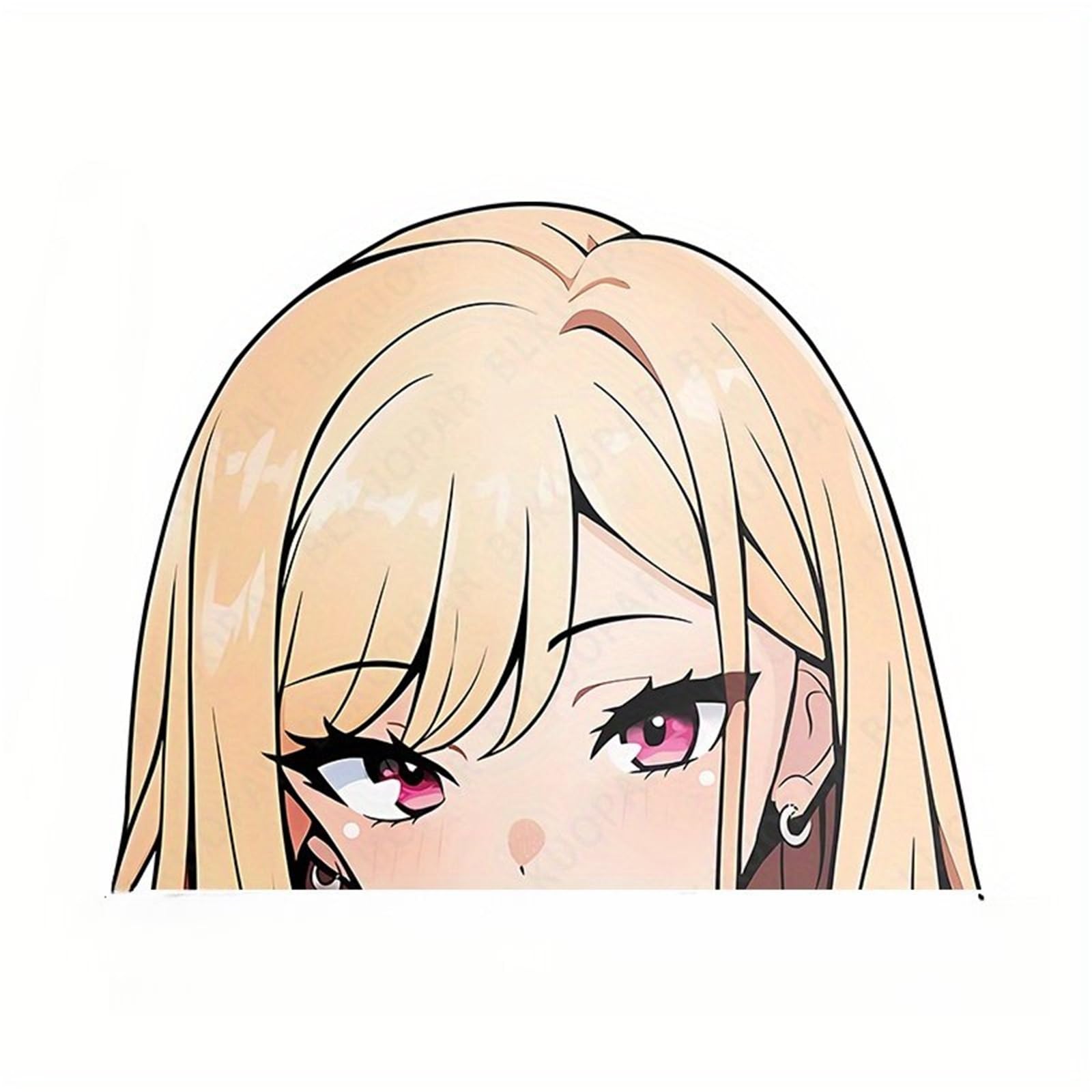 HAfgDJ Anime Girl Sticker, Waterproof Sunproof Decal for Car Laptop, Window, Motorcycle Truck
