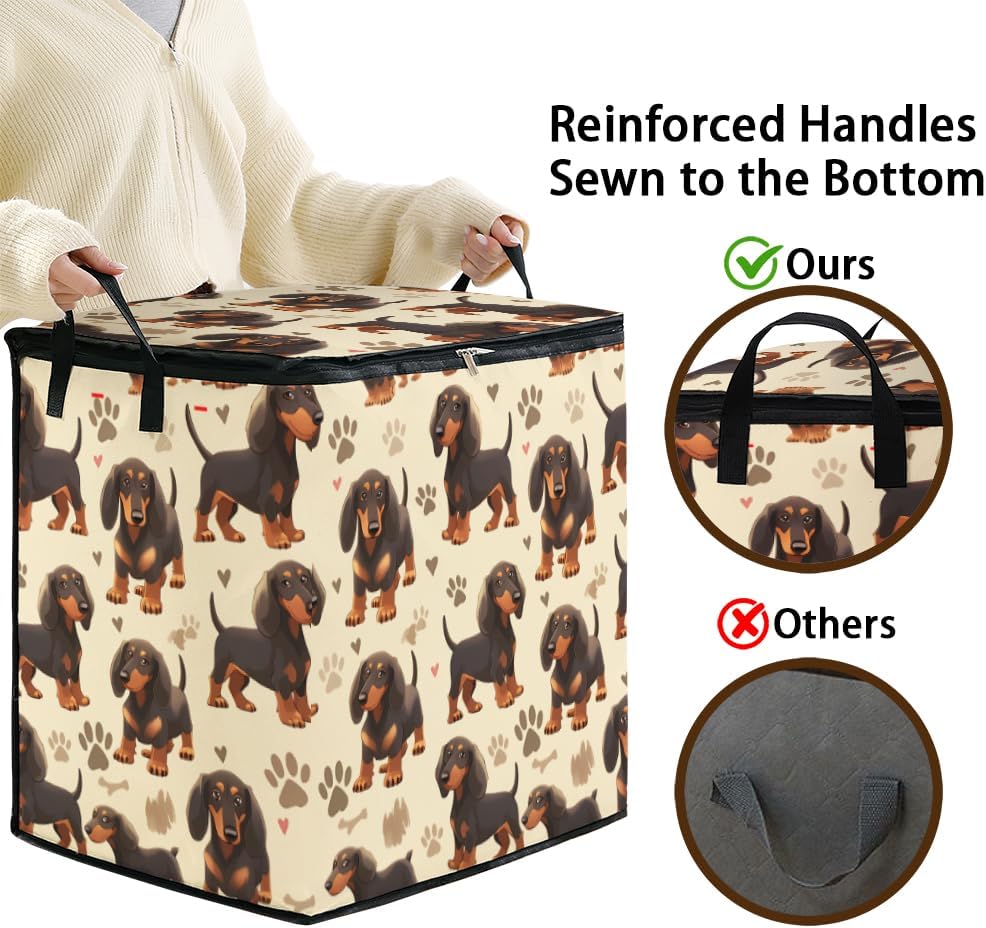 2pcs blanket storage bag for under bed,closet organizers 95L | clothing sweater sheet bedding comforter duvet quilt pillow toy storage bags with lids,dorm room essentials for containers