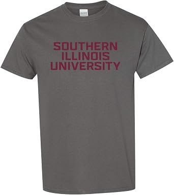 CreateMyTee | Southern Illinois University Alumni Text One Color T-Shirt |
