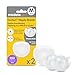 Medela Contact Nipple Shield for Breastfeeding, 24mm Medium Nippleshield, For Latch Difficulties or Flat or Inverted Nipples, 2 Count with Carrying Case, Made Without BPA