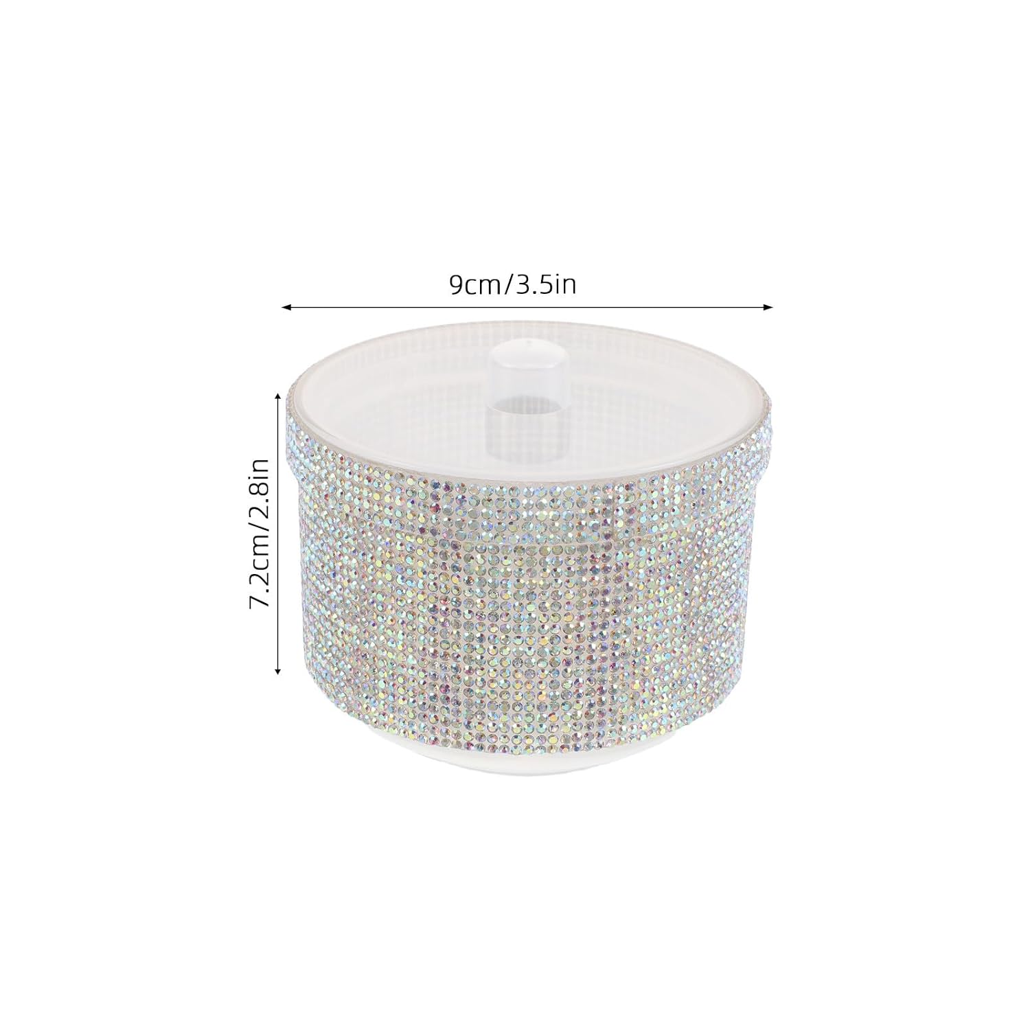 Plastic Nail Tool Cleaner Soaking Box with Diamond Texture, Easy Operation and Quick Soaking for Manicure Tools and Tweezers, Suitable for Home and Salon Use