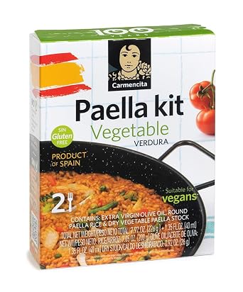 Carmencita. Vegetable Paella Kit with Saffron. 256g 9.03oz.