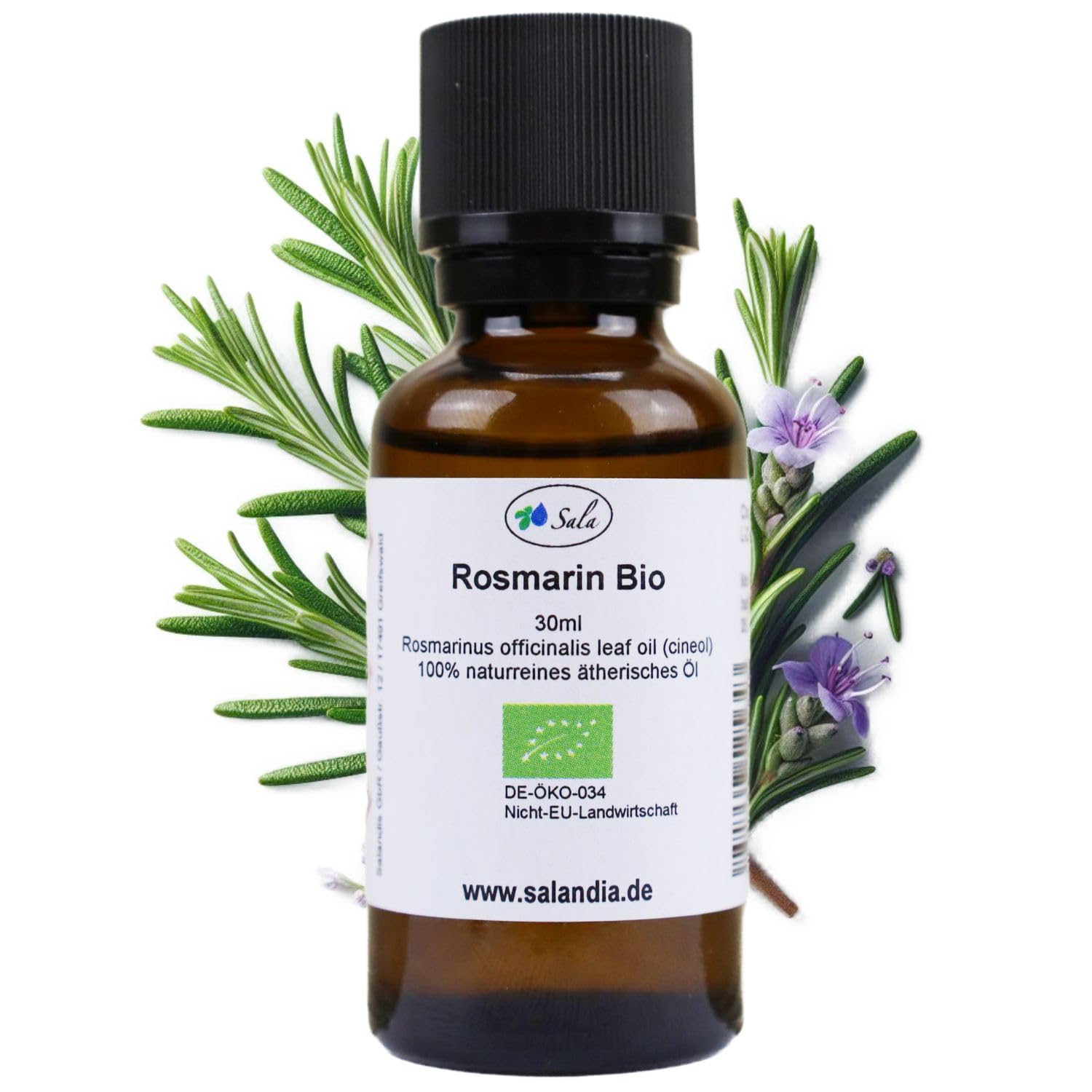 Sala Rosmarinöl Cineol – Ätherisches Öl, naturrein BIO, 30 ml
