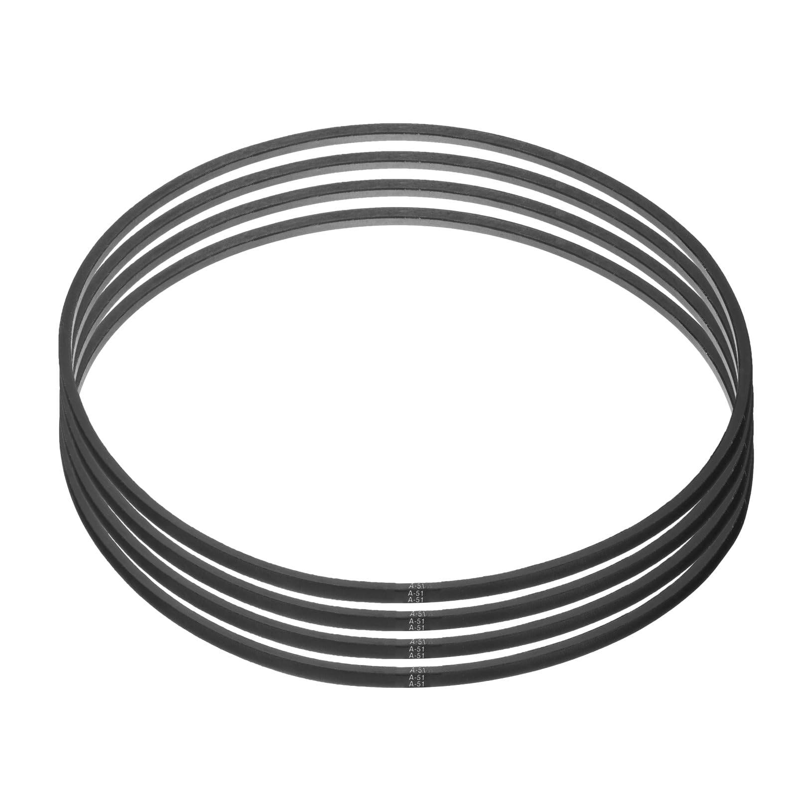 QUARKZMAN 4 Pezzi A51 O 4L530 Cinghia A V In Gomma Classica Avvolta, Lunghezza 51" (1300 Mm)