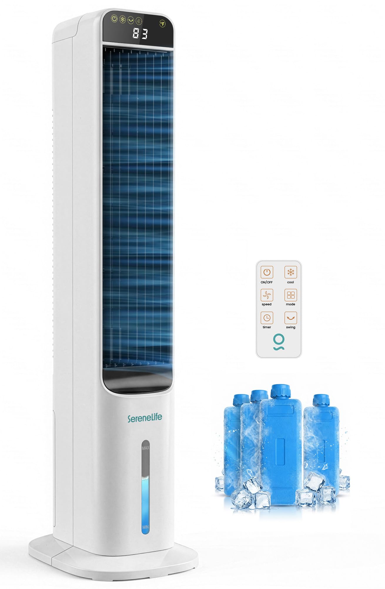 SereneLife Evaporative Air Cooler Tower with Remote
