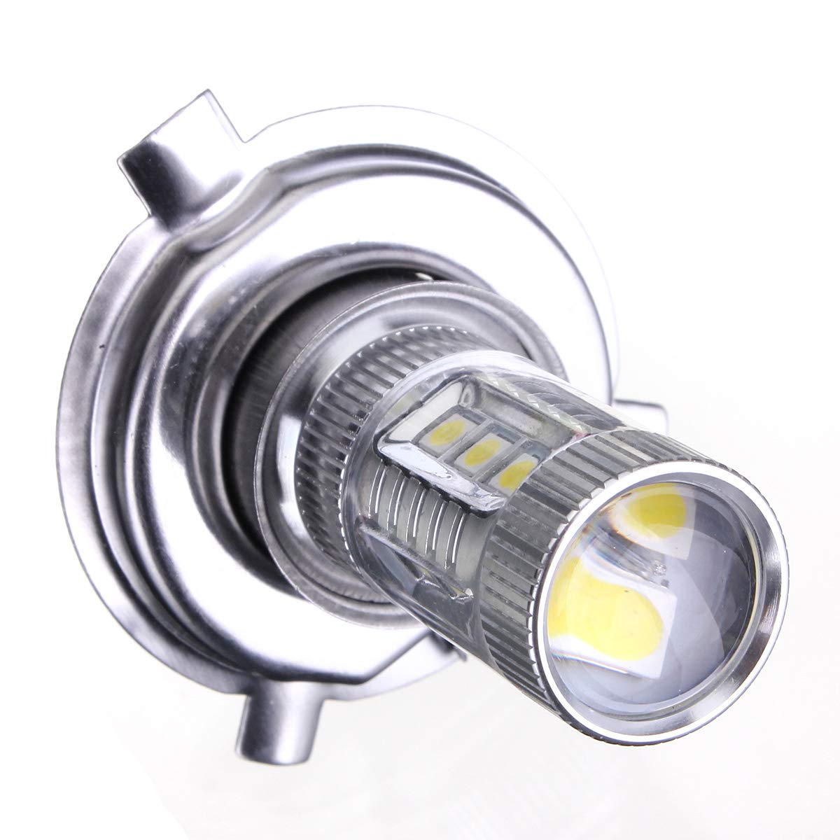 48 W H4 LED światła przeciwmgielne wysoka niska żarówka reflektorowa do jazdy dziennej 7000 K biała do motocykla samochodowego