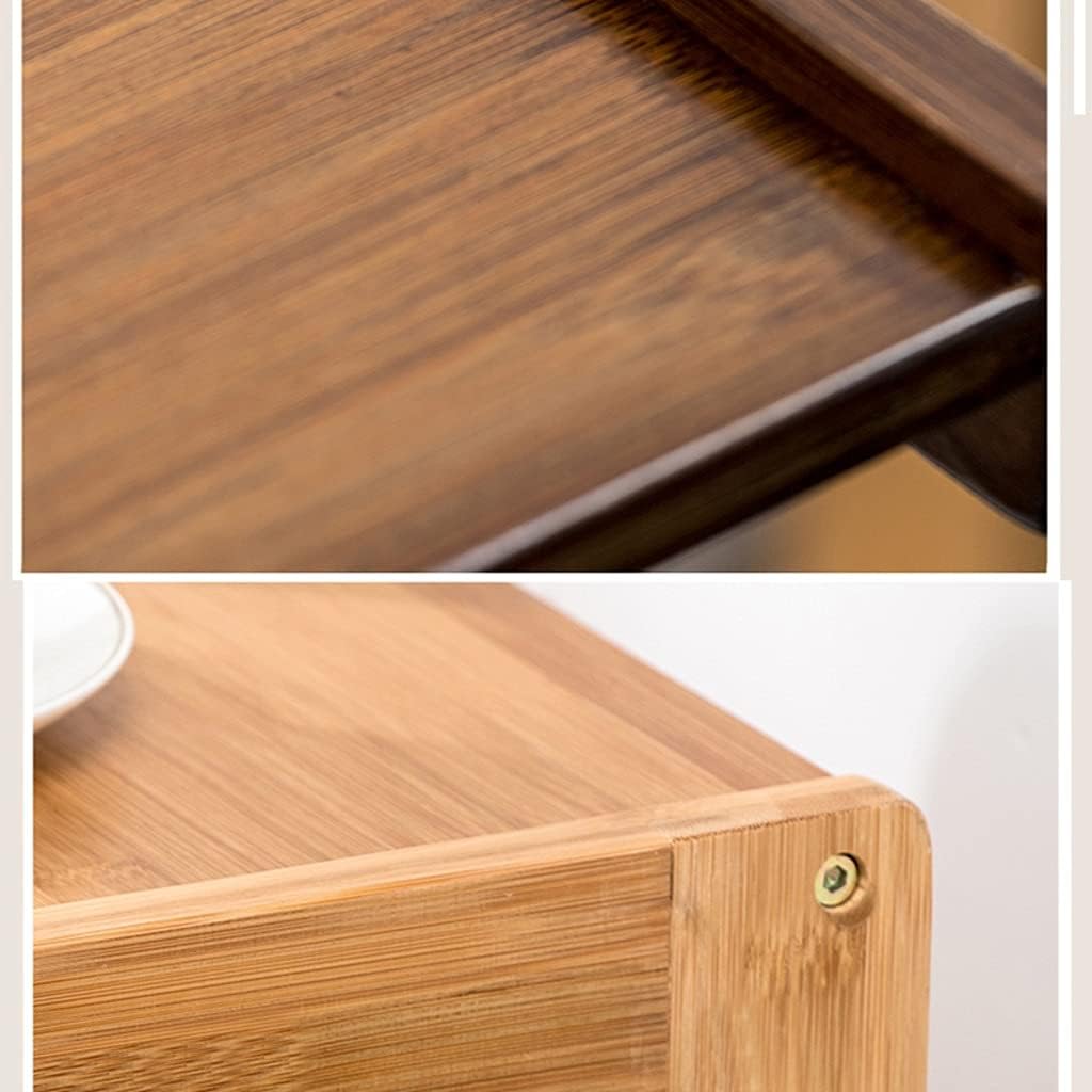 Book cartPrinter Stand Mobile Printer Stand, 2 Tier Printer Cart with Storage Shelf Office Storage Rack/Shelf on Wheels Document Organizer Table for Bedroom Bedside for Home,Office/Brown