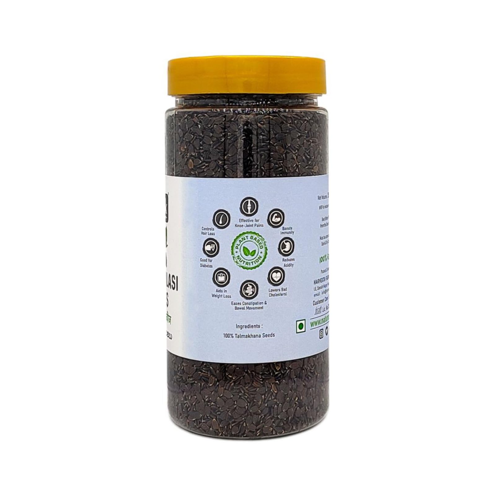Nature's Trunk Maha-Beera Seeds (250g) | Vana Tulasi & Talmakhana | High Fiber Natural Superfood for Weight Management | Supports Bone & Joint Health | Natural Cooling Seeds for Digestive Wellness