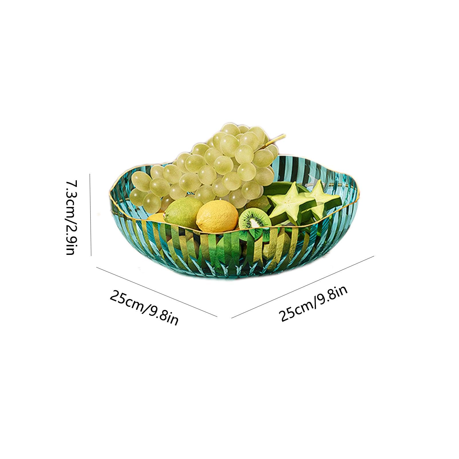 Contenitori trasparenti per frutta – portafrutta trasparenti multiuso | portafrutta trasparente riutilizzabile, ciotola lavabile in lavastoviglie per frigorifero e cucina