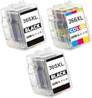 BC-366XL カラー & BC-365XL ブラック 未使用2セット　大容量 PIXUS キャノン BC-365XL〔大容量 ブラック 黒 純正同様 顔料