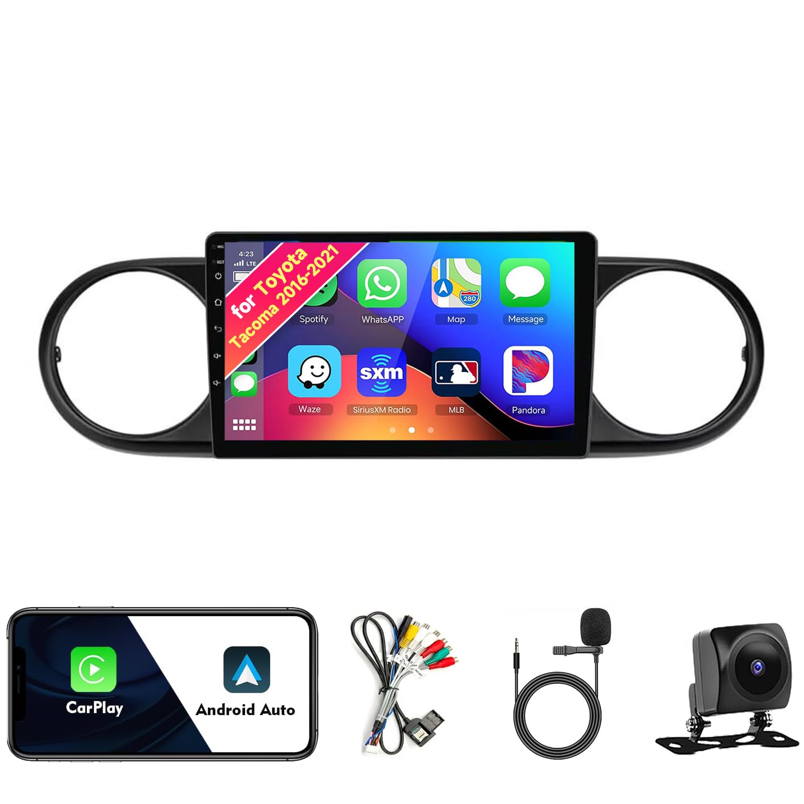 Autoparts-garden8 Android 13 CarPlay GPS Stereo For Toyota Tacoma 2016-2021