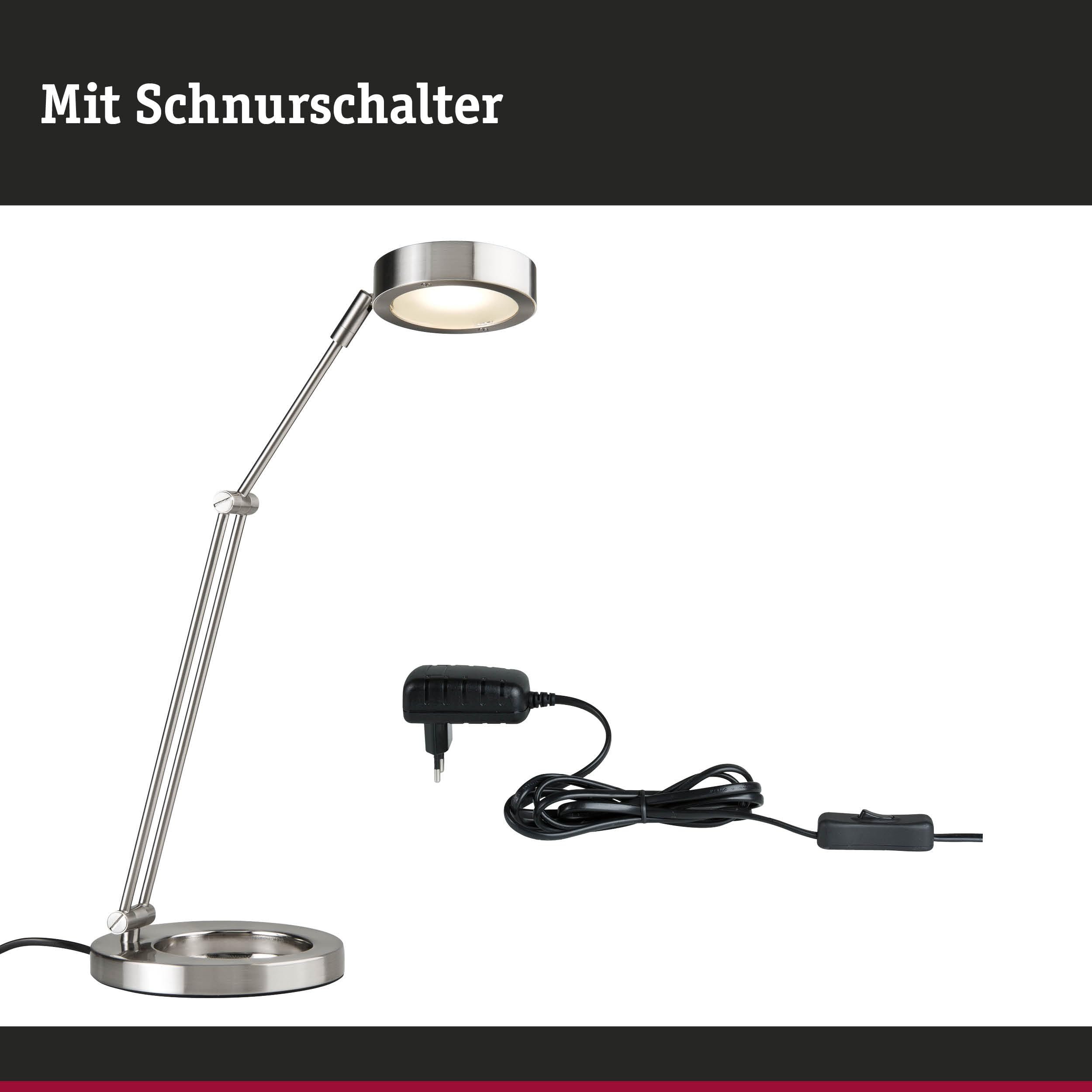 Paulmann 702.45 Schreibtischleuchte, Metall, Integriert, gold