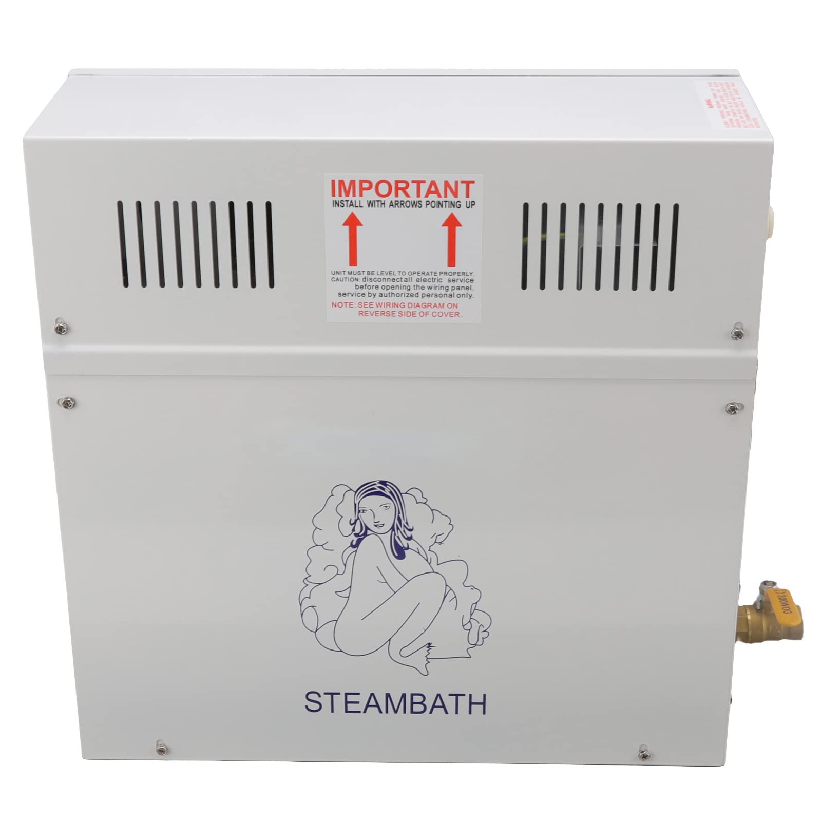 Acouto 6KW 220–240 V Maszyna do łaźni Parowej Generator Pary do Domowego Systemu Prysznicowego Funkcja łaźni Parowej Zapobiega Niedoborom Wrzenia Pary Woda Wysycha i Ma tę wodną łaźnię parową