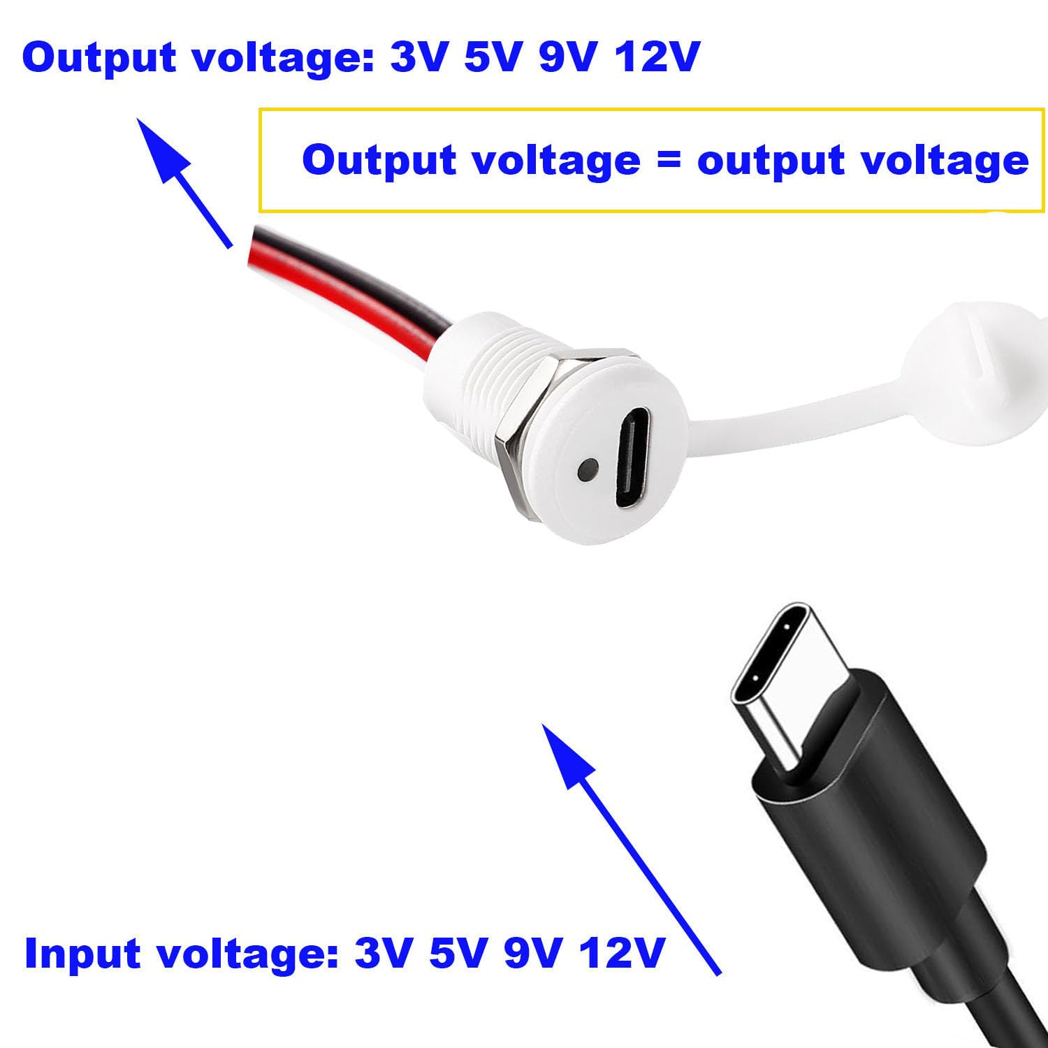 RUNCCI-YUN 6Pz USB-A USB tipo A feina per ontaggio a pannello