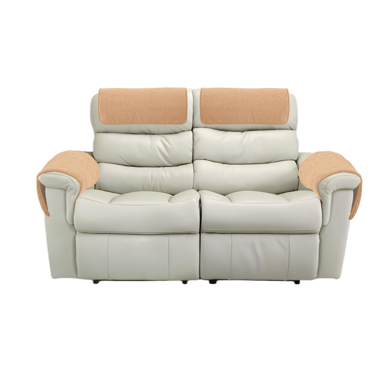 GYHH Sofa Armchair Covers for Arms, Nonslip Sofa Headrest Cover Sherpa Arm Covers with Pockets for Recliner Chair Armchair Slipcovers Furniture Protector