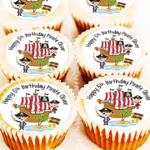 Personalised Pirate Cake Toppers by Debs Kitchen Cakes Cover