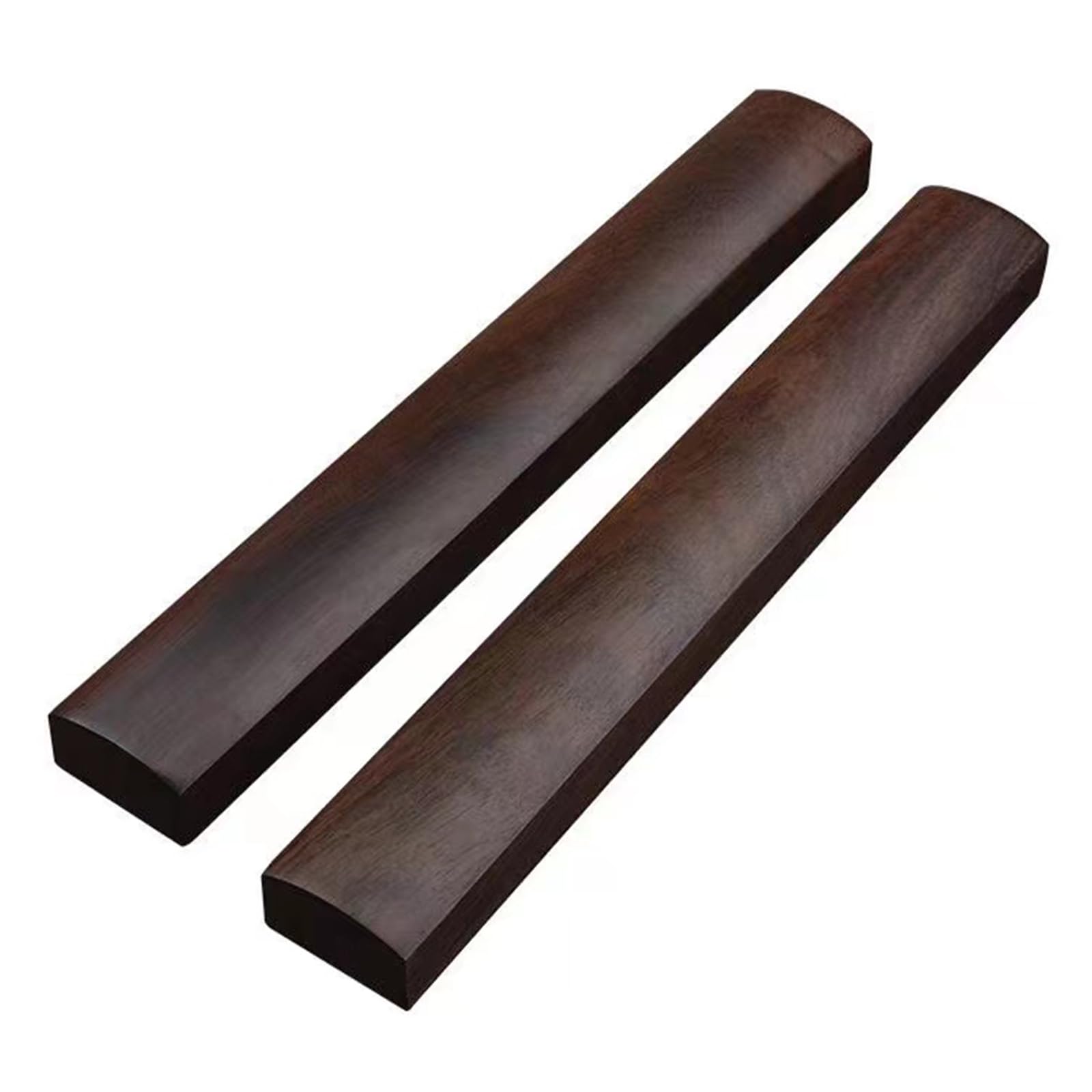 MOYIDUE と呼ばれる拍子木 音木(戒尺)一対 寺院仏具 密教法具 お盆用品 仏具 お彼岸 書道 絵画 用木製ペーパーウェイト 黒檀製,22 x 3.3 x 2cm