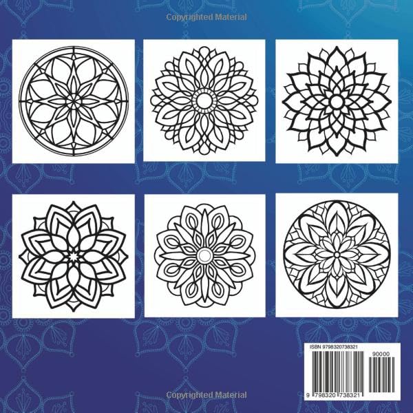 Simple Mandala Coloring Book Bold & Easy Volume 1: Large Print Pattern Designs for Beginners, Teens, Adults and Seniors Great for Stress Relief and Relaxation (Simple Mandala - Bold & Easy) image 3