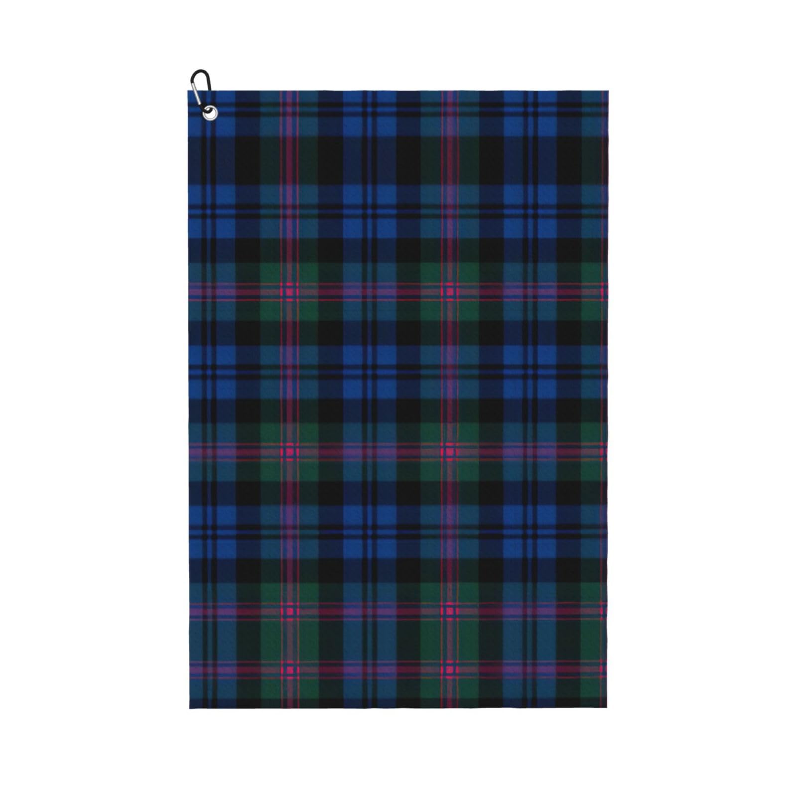 HJLUUFT Blue and Green Scottish Tartan 24Ã—16 inch Golf Towels - Waffle Weave Microfiber Towel, The Unique Accessories for Men