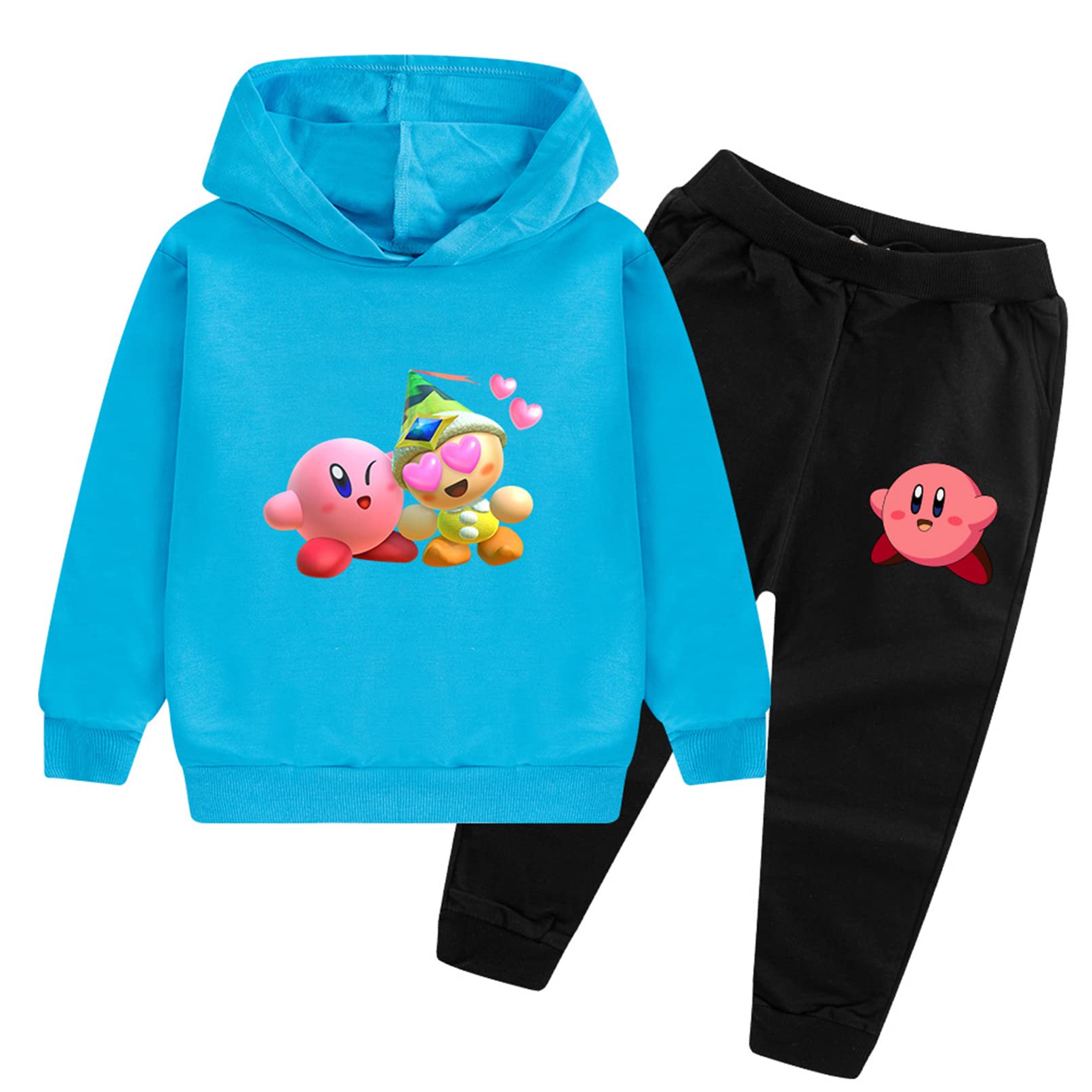 Amazon.co.jp: Kirby Star Star Character T-shirt Set, Boys and Girls, Hoodie  + Black Pants, Spring, Autumn, Winter, Children's Top, Hoodie, Fashionable  Casual Hoodie Setup, 63.0 inches (160 cm) : Clothing, Shoes u0026
