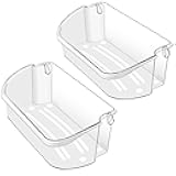 2 PACK Upgraded 240356402 Refrigerator Door Bin Replacement for Frigi.daire Refrigerator Door Shelf Parts LFSS2612TF0 LFSS2612TE0 FFSS2615TE0 Door Shelf Shelves By AMI PARTS (Length 15.38