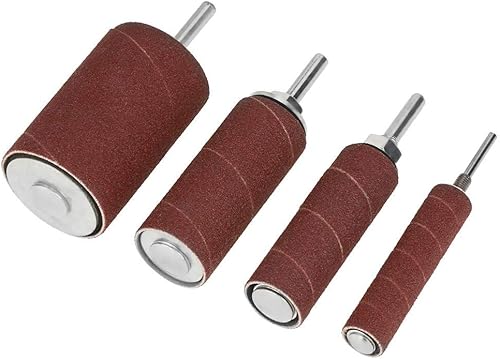 Miniatura 3 de Juego de lijadoras de tambor, 20 unidades de tambor de lijado de goma para mejoras del hogar, pasatiempos, bricolaje, carpintería, trabajo de madera