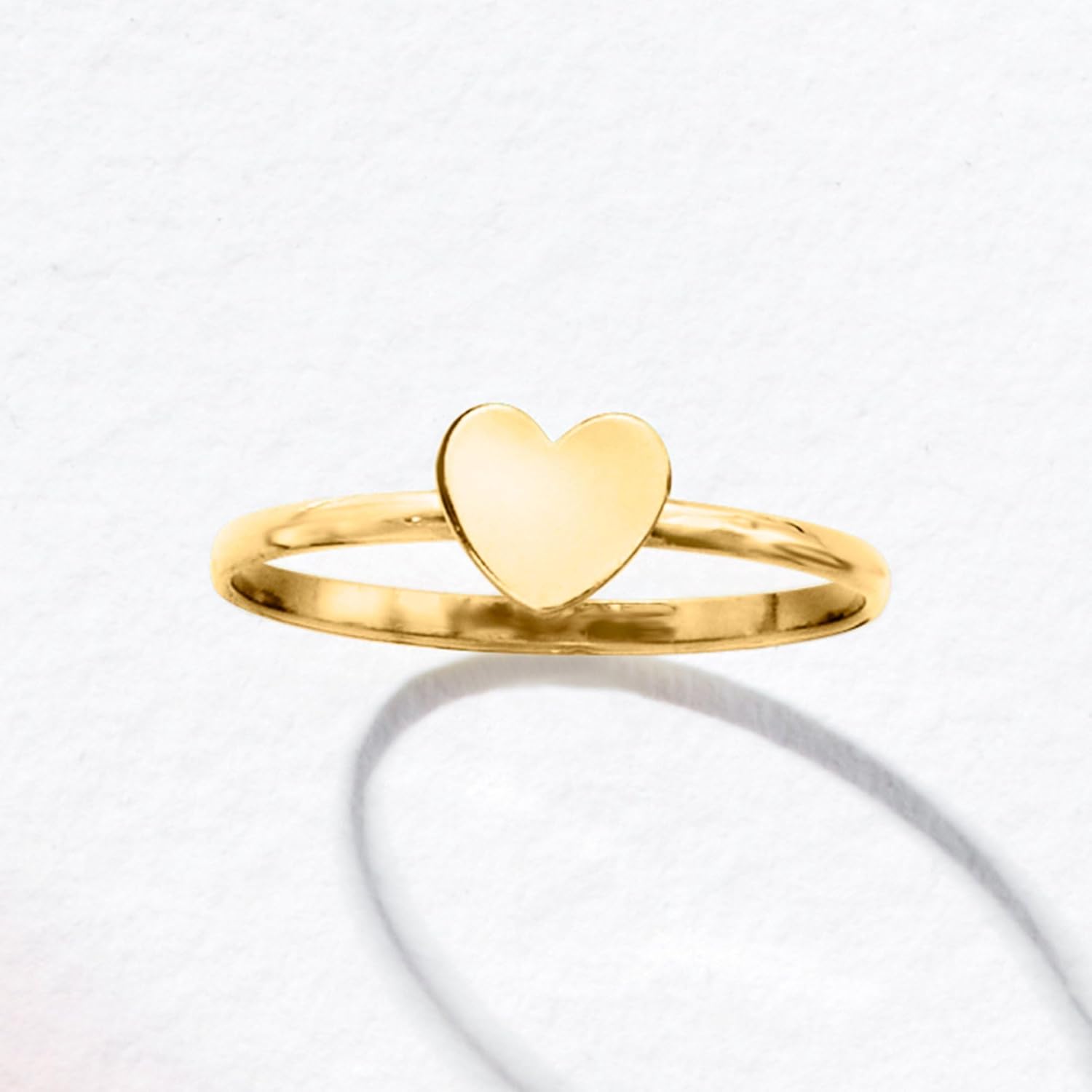 Ross-Simons 10kt Yellow Gold Heart Ring - Image 3